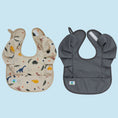 Cargar la imagen en la vista de la galería, 2 baberos impermeables con olanes y bolsillo Babybamboo