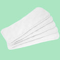 Cargar la imagen en la vista de la galería, 5 insertos de microfibra 4 capas - absorbentes Babybamboo