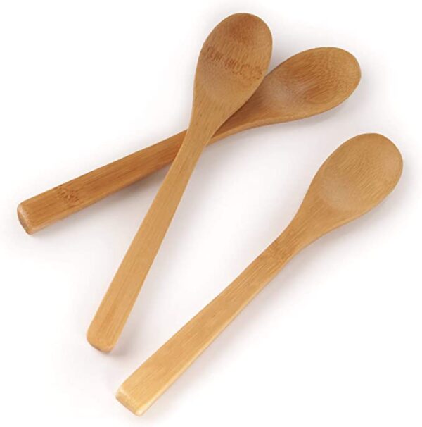 3 piezas de cucharas de bambú