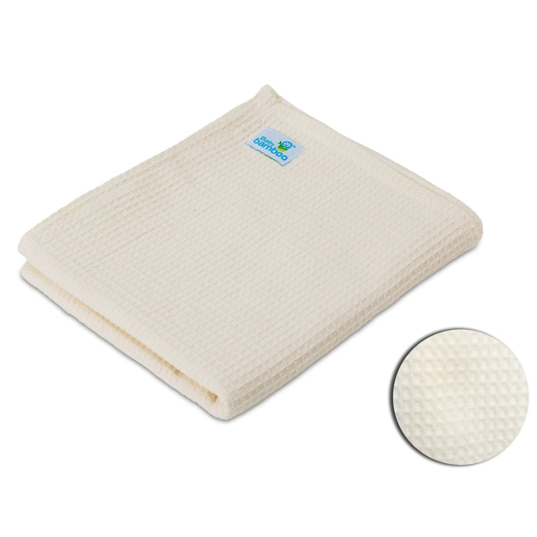 Sábana para bebé tipo wafle 100% algodón